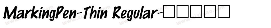 MarkingPen-Thin Regular字体转换